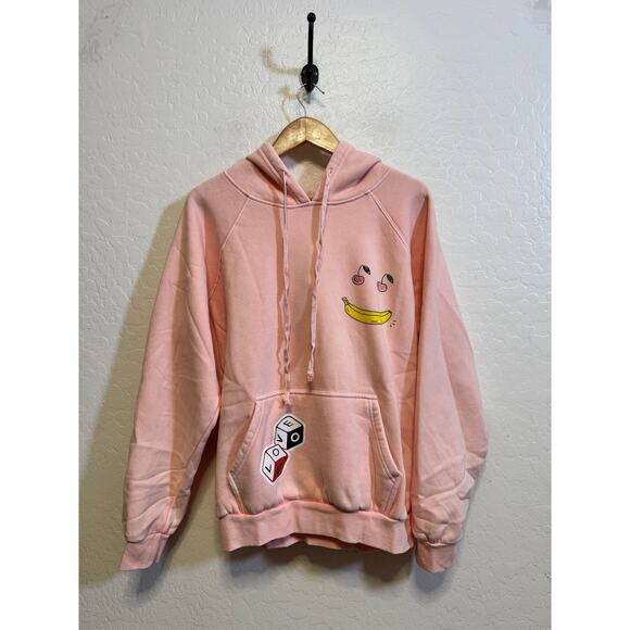 Easel Women Happy Kahki Fleece Jogger Hoodie Set Size Medium - Picture 4 of 6